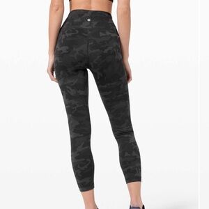 •LULULEMON• Wunder Train High-Rise Tight 25" Incognito Camo Multi Grey